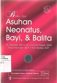 Buku Ajar : Asuhan Neonatus, Bayi & Balita