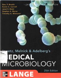 Jawetz, Melnick & Adelberg's Medical Microbiology 