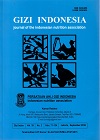 GIZI INDONESIA (Journal Of The Indonesian Nutrition Association)