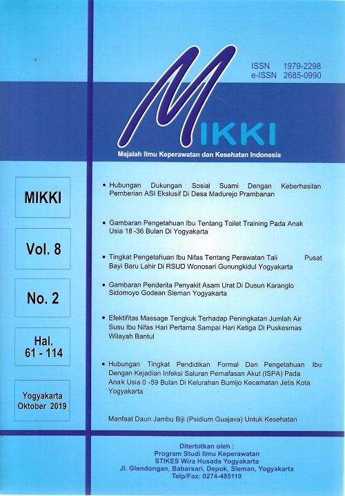 MIKKI Jurnal : Majalah Ilmu Keperawatan dan Kesehatan Indonesia