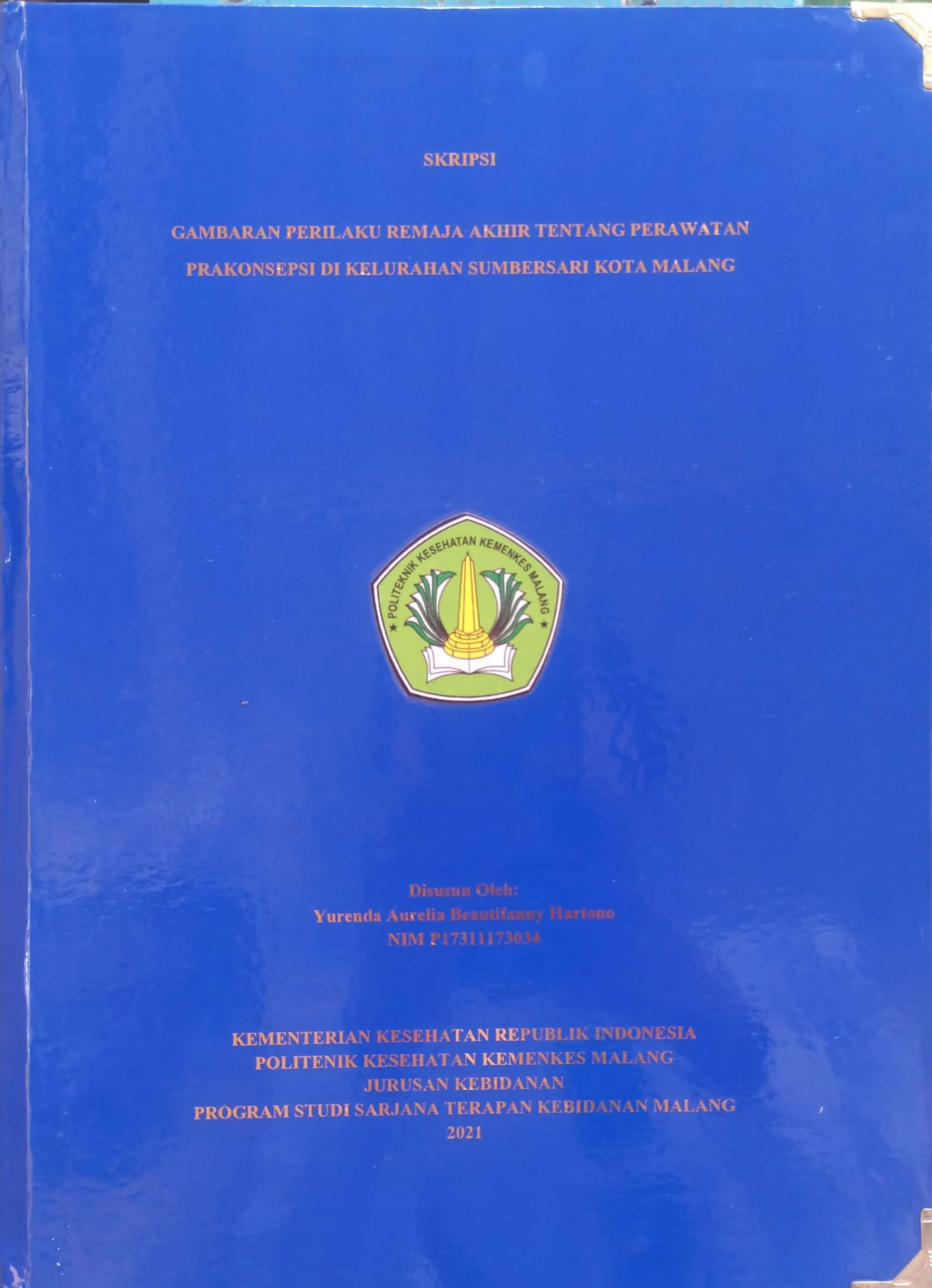 GAMBARAN PERILAKU REMAJA AKHIR TENTANG PERAWATAN PRAKONSEPSI DI KELURAHAN SUMBERSARI KOTA MALANG