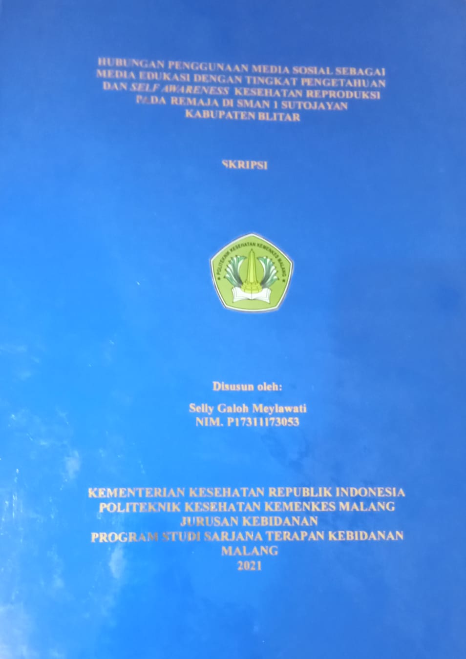 HUBUNGAN PENGGUNAAN MEDIA SOSIAL SEBAGAI MEDIA EDUKASI DENGAN TINGKAT PENGETAHUAN DAN SELF AWARENESS KESEHATAN REPRODUKSI PADA REMAJA DI SMAN 1 SUTOJAYAN KABUPATEN BLITAR