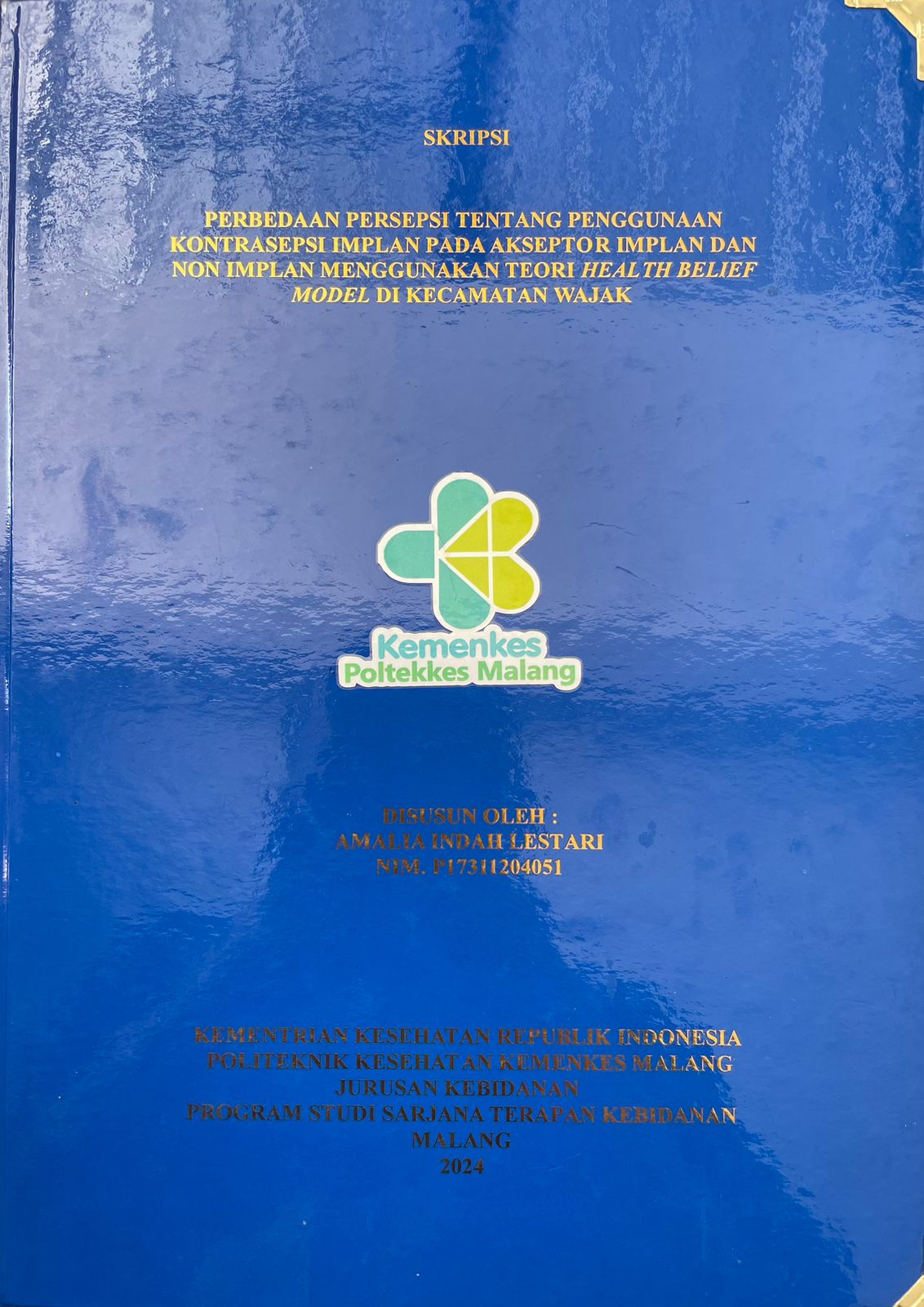 PERBEDAAN PERSEPSI TENTANG PENGGUNAAN  KONTRASEPSI IMPLAN PADA AKSEPTOR IMPLAN DAN  NON IMPLAN MENGGUNAKAN TEORI HEALTH BELIEF  MODEL DI KECAMATAN WAJAK 