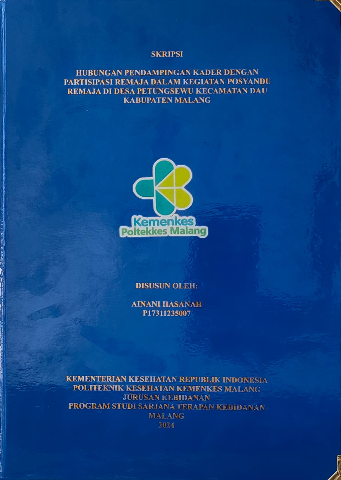 HUBUNGAN PENDAMPINGAN KADER DENGAN  PARTISIPASI REMAJA DALAM KEGIATAN POSYANDU  REMAJA DI DESA PETUNGSEWU KECAMATAN DAU  KABUPATEN MALANG