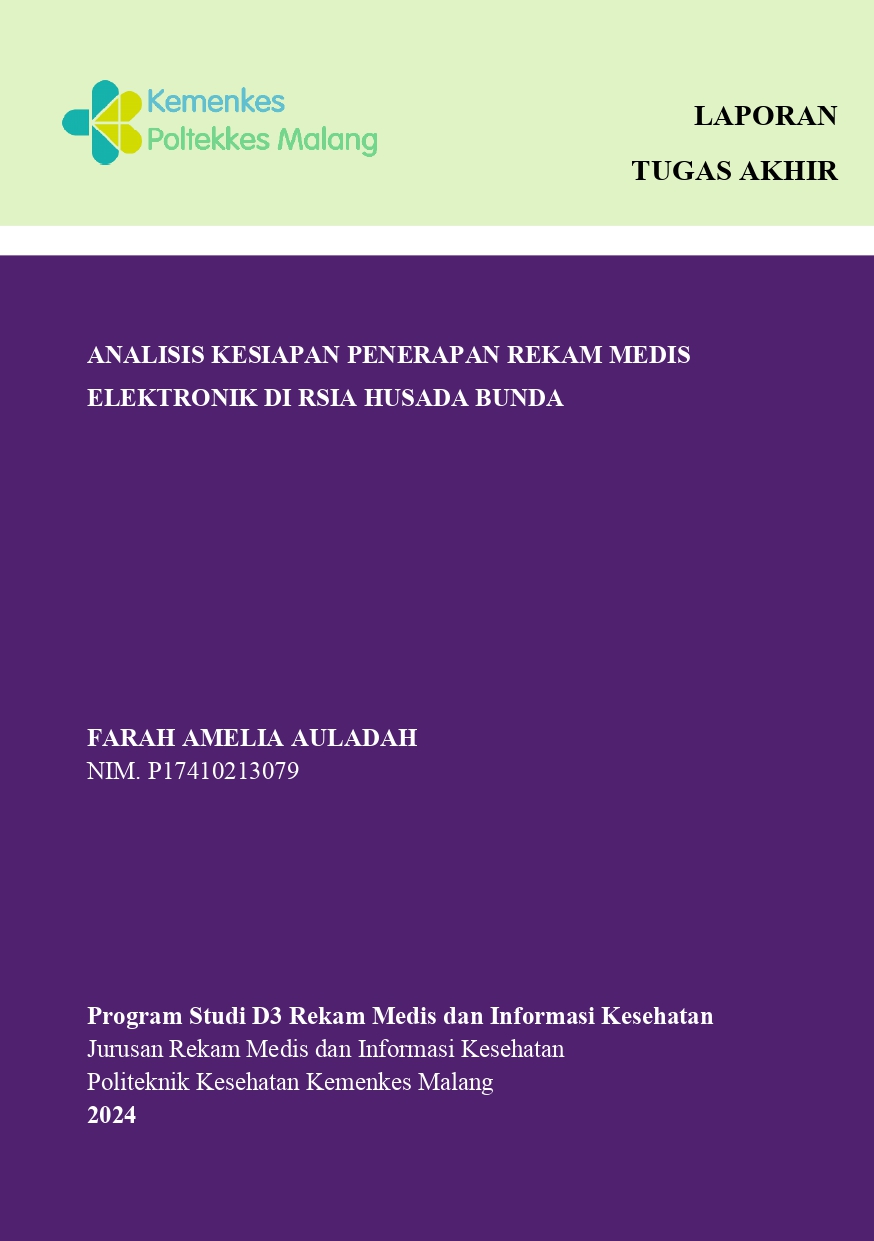 ANALISIS KESIAPAN PENERAPAN REKAM MEDIS  ELEKTRONIK DI RSIA HUSADA BUNDA