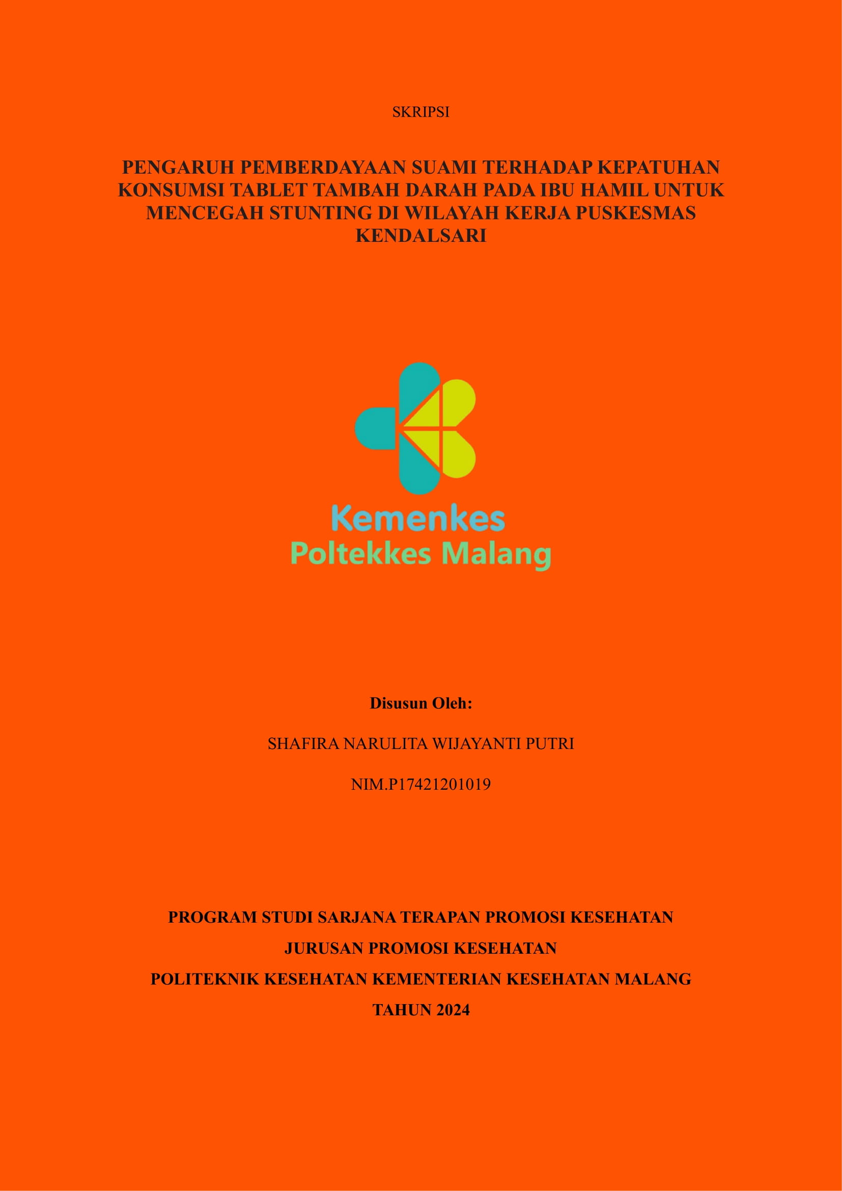 PENGARUH PEMBERDAYAAN SUAMI TERHADAP KEPATUHAN  KONSUMSI TABLET TAMBAH DARAH PADA IBU HAMIL UNTUK  MENCEGAH STUNTING DI WILAYAH KERJA PUSKESMAS  KENDALSARI 