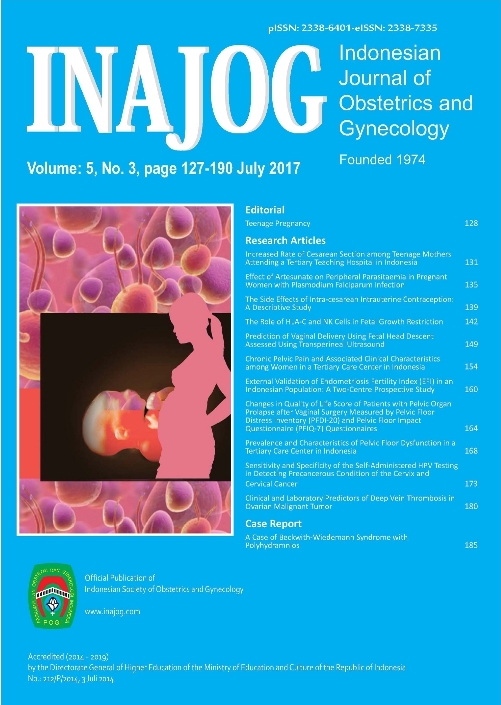 Indonesian Journal of Obstretric Gynecology (INAJOG) 