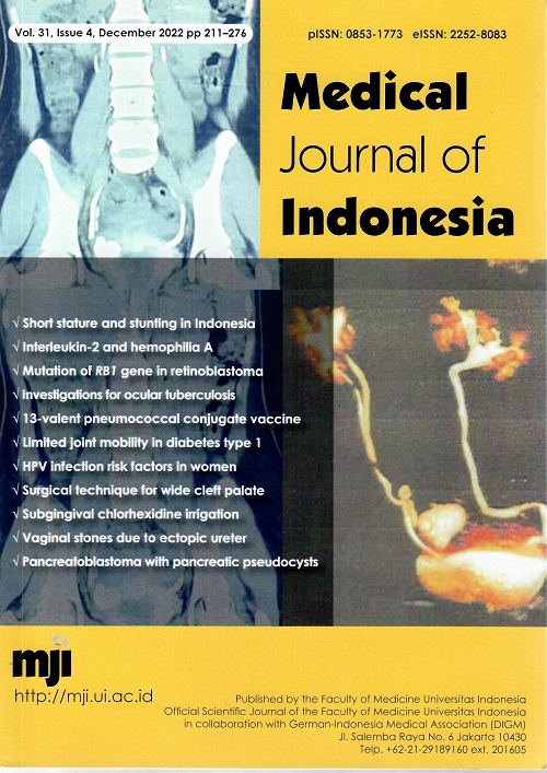 MEDICAL JOURNAL OF INDONESIA (MJI)