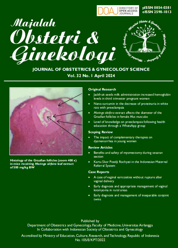 Majalah Obstetri & Ginekologi (Journal Of Obstetrics & Gynecology Science)